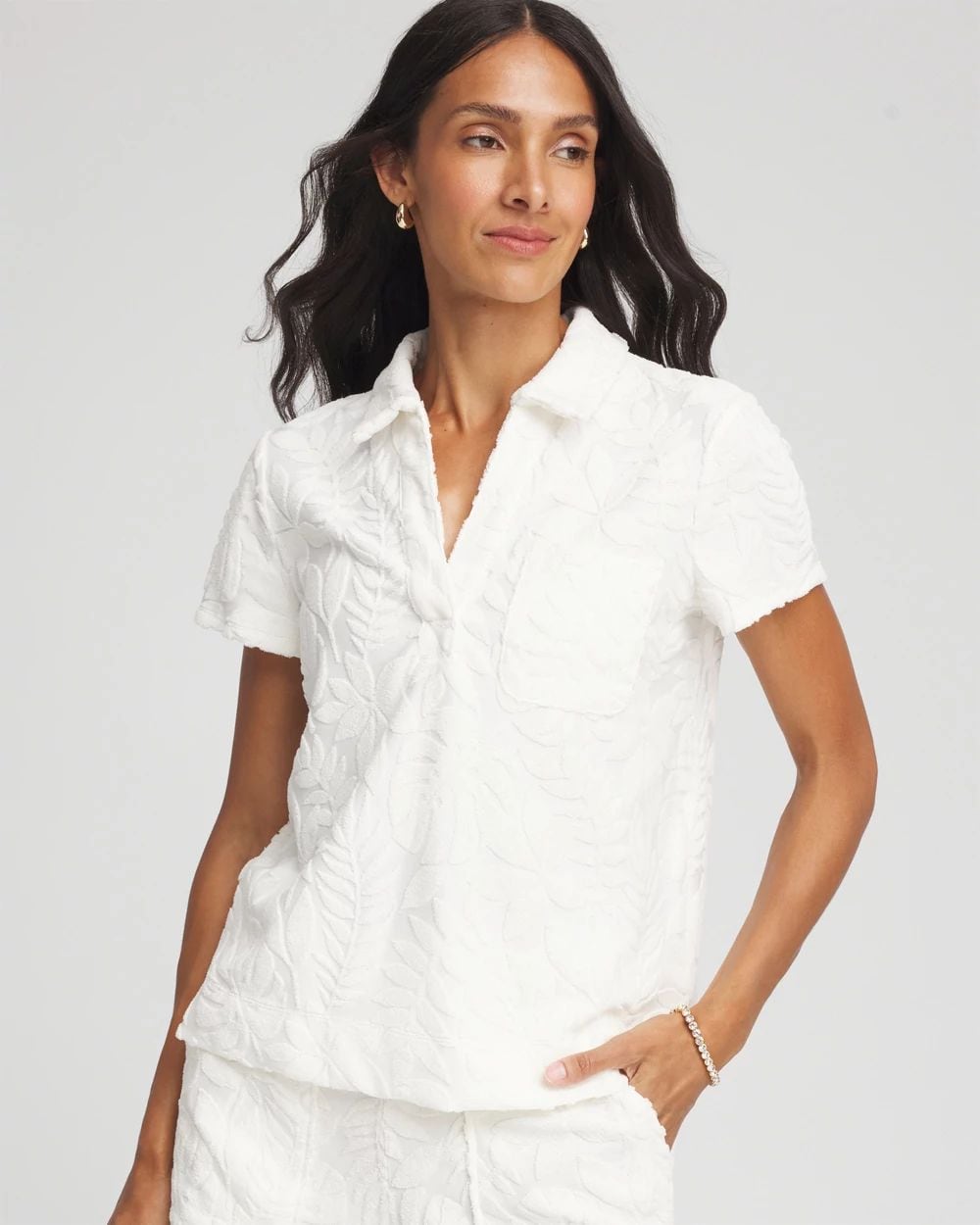 【chico】 Zenergy® Terry Cloth Top | Chico's